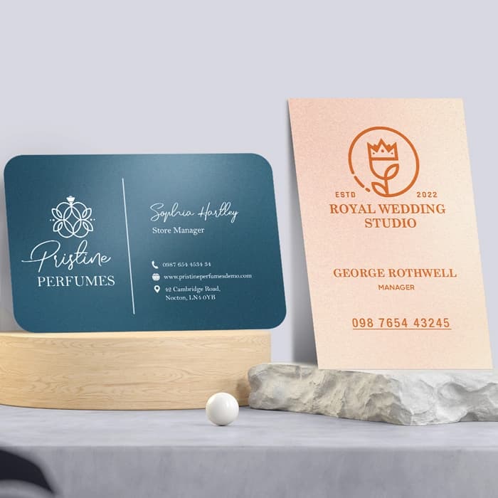 Business Cards Pearl Paper detail 3