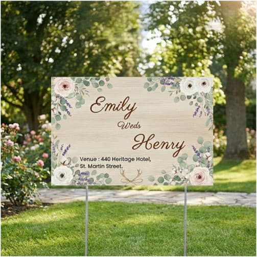 Welcome Boad Wedding  detail 4