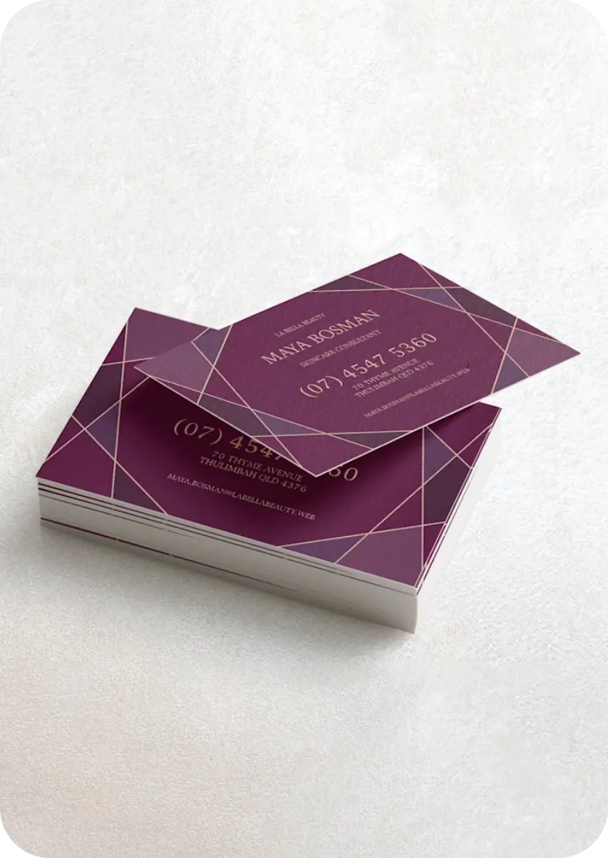  Business Cards Smooth Finish detail 2