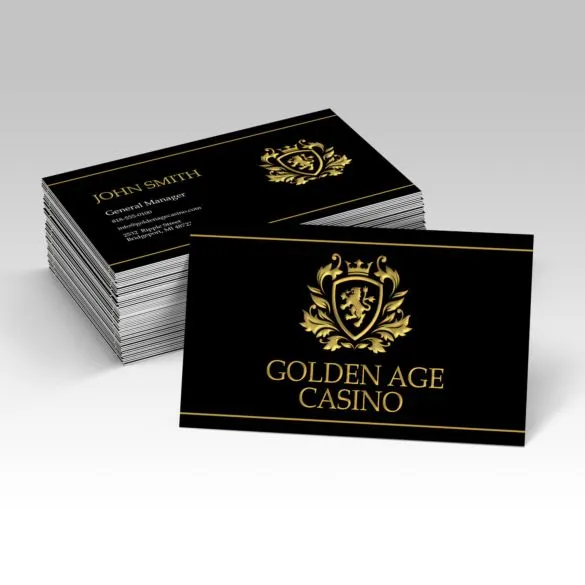 Business Cards Metallic Foil (Raised)